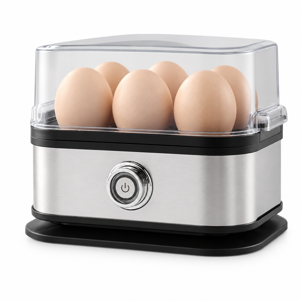 Hervidor de huevos eléctrico con huevos