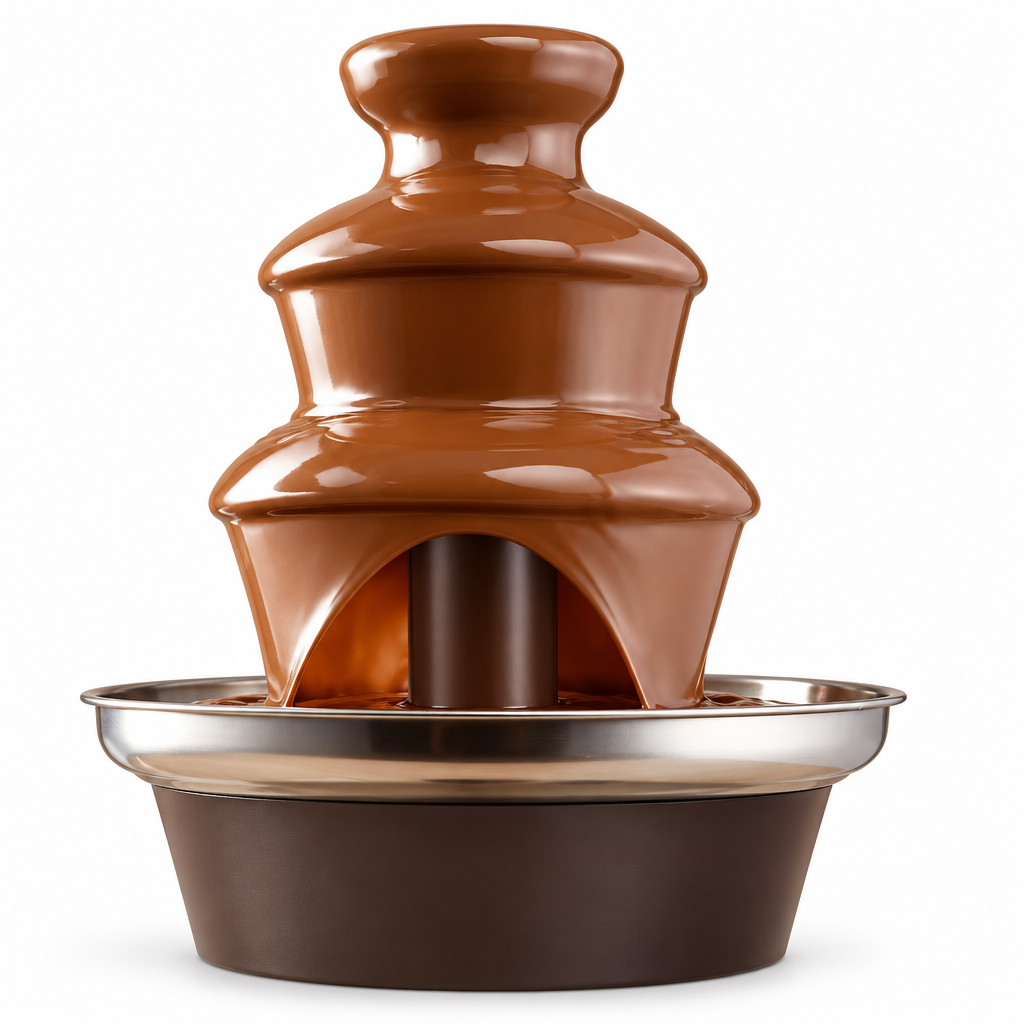 Fuente de chocolate de 3 niveles