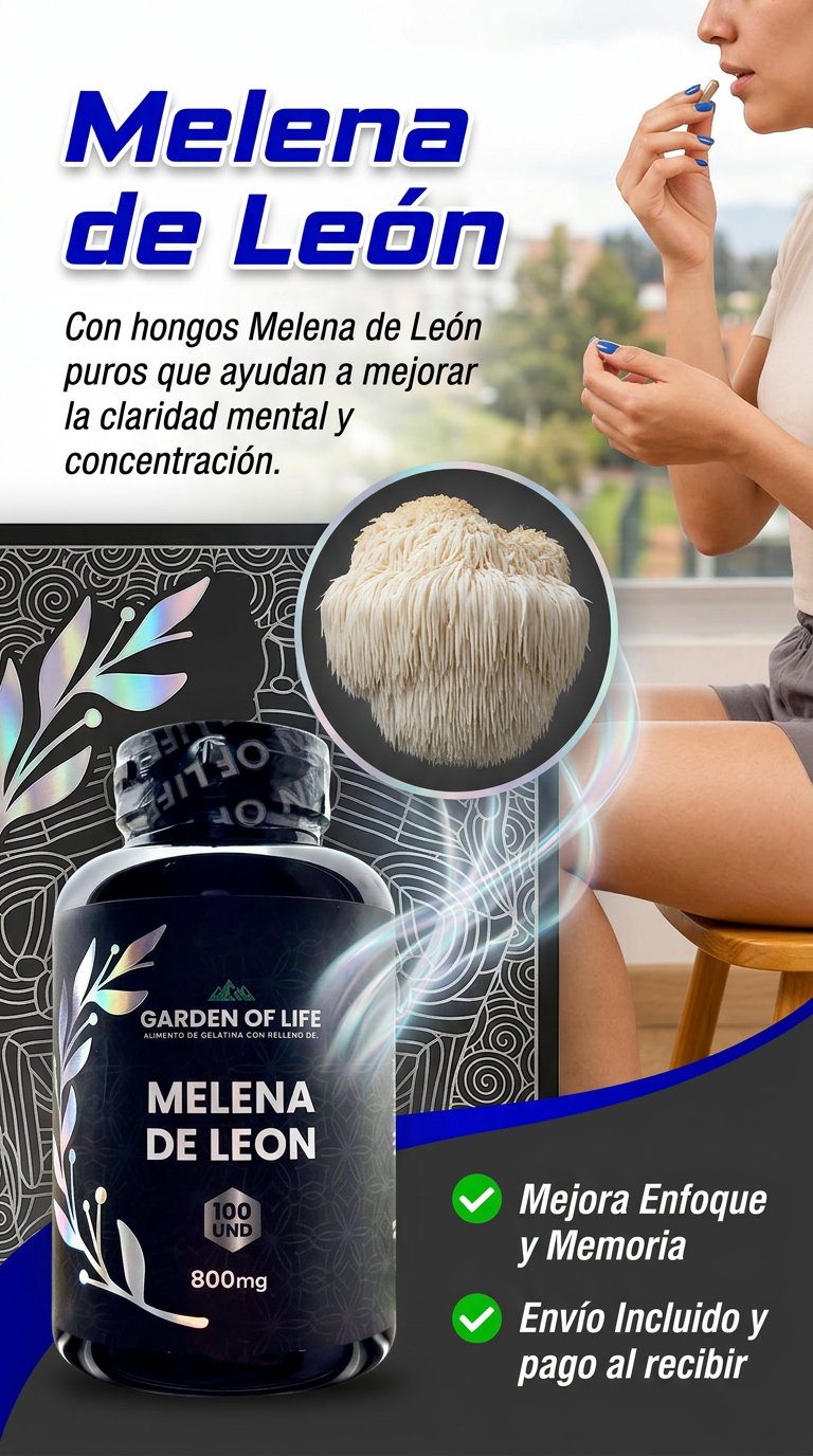 Melena de León - claridad mental y concentración
